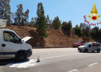 Incidente stradale a Jerzu, sul posto i vigili del fuoco