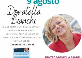 Donatella Bianchi presenta il libro “L’eredità del mare”, lunedì alle 21,30, in piazza Vignola Mare, ad Aglientu