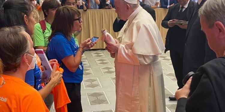 Una “Pausa speciale” per i ragazzi di Diversamente Onlus e Progetto Filippide per essere ricevuti dal Papa