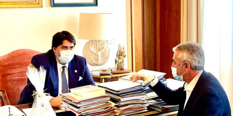 Alghero: il sindaco Mario Conoci incontra il governatore sardo Christian Solinas