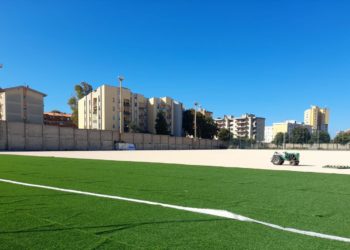 Procedono, a Sassari, i lavori per la sistemazione dello stadio “Comunale” di via Leoncavallo, la “casa” del Latte Dolce