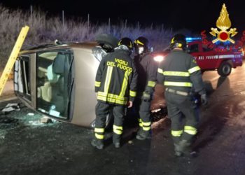 Incidente stradale all’ingresso di Oliena, sul posto i vigili del fuoco