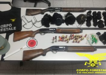 Due denunce, armi e selvaggina sequestrata e 6 illeciti amministrativi, è il bilancio dell’attività venatoria operata dall’Ispettorato di Cagliari