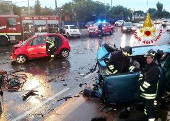 Quartu Sant’Elena: incidente stradale in viale Leonardo Da Vinci, tre persone in codice rosso