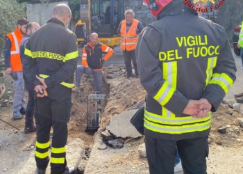 Lanusei: fuga di gas dalla rete cittadina, intervengono i vigili del fuoco