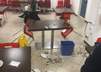 Roberto Deriu (Pd): «Cadono pezzi dal soffitto della mensa universitaria, preoccupato per gli studenti, si intervenga con urgenza»