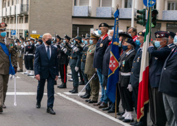 Commemorazione stamane a Cagliari del 100° anniversario della traslazione del Milite Ignoto, del Giorno dell’Unità Nazionale e della Giornata delle Forze Armate