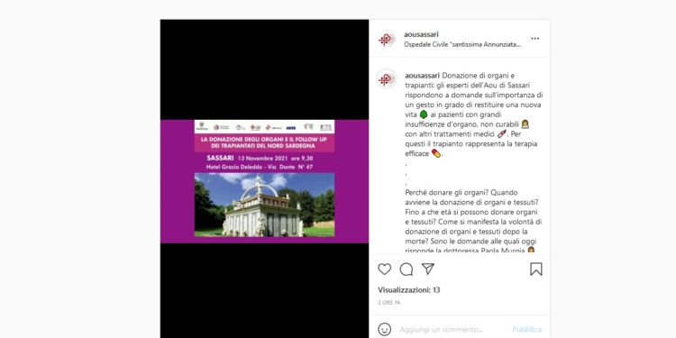 L’Aou di Sassari sbarca su Twitter e Instagram