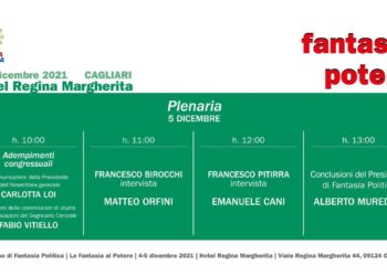 Sabato 4 e domenica 5 dicembre, a Cagliari, il primo congresso straordinario di “Fantasia Politica”