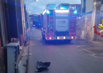A Maracalagonis per una fuga di gas a seguito di un incidente stradale, intervengono i vigili del fuoco per mettere in sicurezza l’area