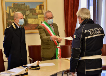 Sassari: consegnati gli encomi al personale della Polizia locale