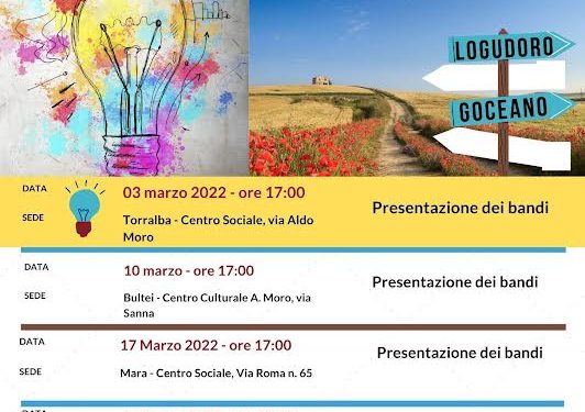 GAL Logudoro Goceano, dal 3 marzo il secondo ciclo di incontri sui Bandi/Manifestazioni d’interesse