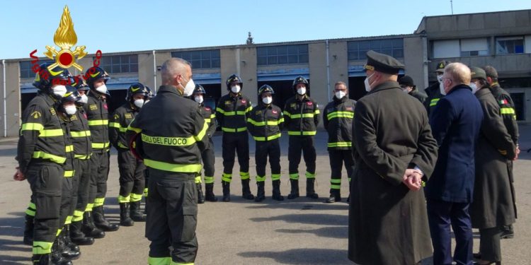 Hanno giurato stamane, a Cagliari, 14 allievi del 91° corso dei vigili del fuoco