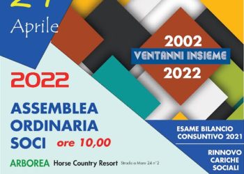 Quest’anno si terrà ad Arborea, presso l’Horse Country Resort, l’assemblea ordinaria dei soci della Prometeo AITF ODV