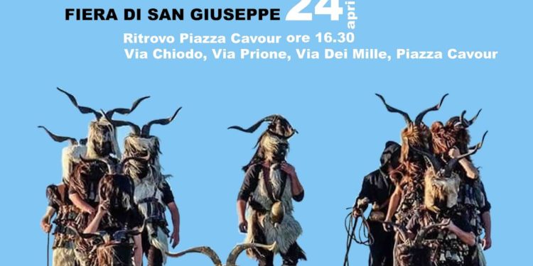 Il 24 aprile le maschere dei Mamutzones di Samugheo sfileranno tra le vie di La Spezia in festa per la Fiera di San Giuseppe