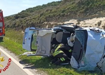Porto Torres: incidente stradale sulla strada provinciale 81, intervengono i vigili del fuoco