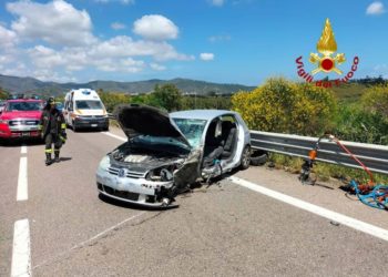 Muravera: incidente stradale sulla strada statale 125, intervengono i vigili del fuoco