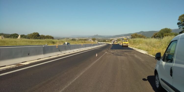 “Sassari-Olbia”, avviati i i lavori di completamento delle pavimentazioni sul lotto 5 all’altezza di Berchidda