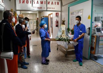 Il simulacro della Vergine delle Grazie nelle strutture Aou