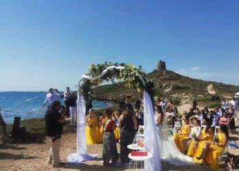 Cabras: celebrato il primo matrimonio nell’Istmo della Penisola del Sinis