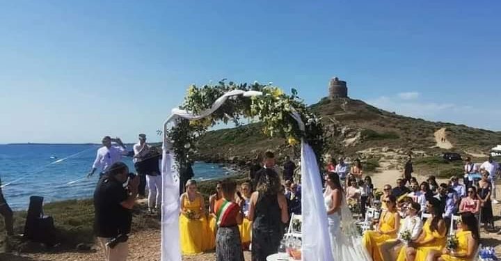 Cabras: celebrato il primo matrimonio nell’Istmo della Penisola del Sinis