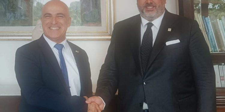 Il presidente della Regione Christian Solinas ha ricevuto a Villa Devoto l’Ambasciatore di Israele in Italia Dror Eydar