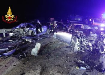Ortacesus: incidente stradale sulla statale 547, intervengono i vigili del fuoco
