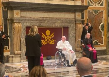 Il direttore generale dell’Aou di Cagliari Chiara Seazzu è stata ricevuta in udienza da Papa Francesco