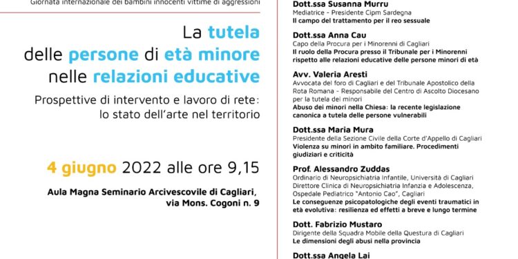 Sabato mattina, a Cagliari, si terrà un convegno sul tema «La tutela delle persone di età minore nelle relazioni educative»