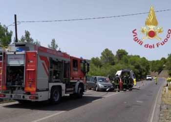 Tissi: incidente stradale sulla Sassari-Ittiri, sul posto i vigili del fuoco