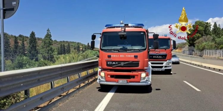 Incendio in un canneto a Quartu Sant’Elena, sul posto i vigili del fuoco