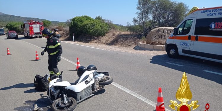 Arzachena: doppio incidente stradale, intervengono i vigili del fuoco