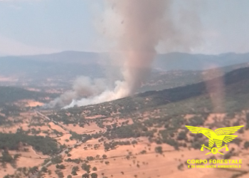 Incendi a Bottidda, Orotelli, Ozieri, Posada e Burgos