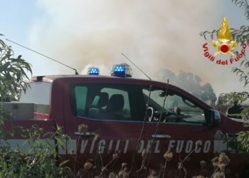 Incendio di vegetazione con più fronti in località Terrasili, i vigili del fuoco impegnati da ieri sera