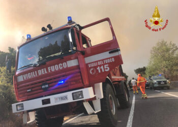 Incendi a San Vero Milis, Siurgus Donigala, Monti e Calangianus. A Sassari prende fuoco un capannone industriale