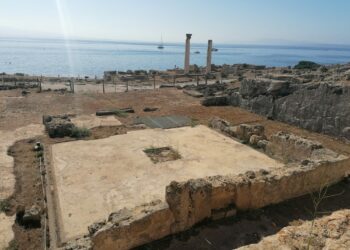 Ritornano a Tharros tre tessere di un antico mosaico romano