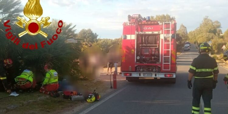 Incidente stradale sulla provinciale 59, sul posto i vigili del fuoco