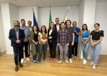 La vicepresidente della Regione ha ricevuto oggi una delegazione di giovani provenienti da diversi circoli dei Sardi in Europa