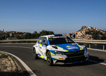Auro Siddi, in coppia con Giuseppe Maccioni, su Skoda Fabia R5, hanno trionfato nel 27° Rally Internazionale Golfo dell’Asinara