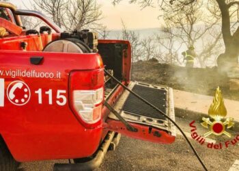 Busachi: incendio di vegetazione, intervengono i vigili del fuoco