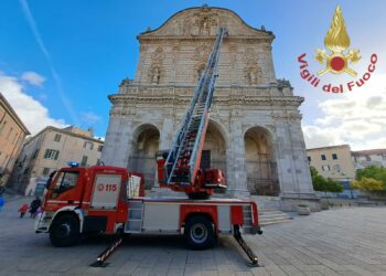 Sassari: i vigili del fuoco intervengono nella Cattedrale di San Nicola