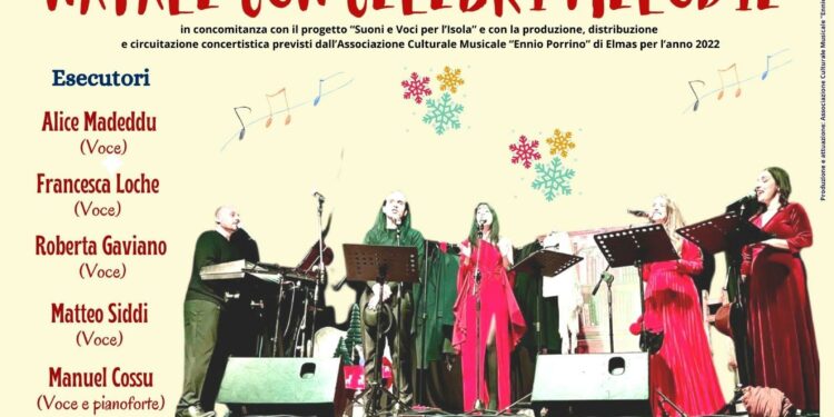 Il 25 dicembre a Sestu si terrà il concerto “Natale con celebri melodie” per festeggiare i 18 anni della rassegna concertistica “Incontri con la musica corale”