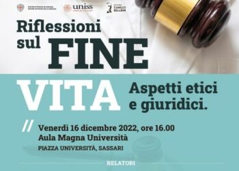 “Riflessioni sul fine vita, aspetti etici e giuridici”, a Sassari un convegno del Bellieni
