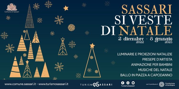 Luci ed eventi per il Natale sassarese 2022