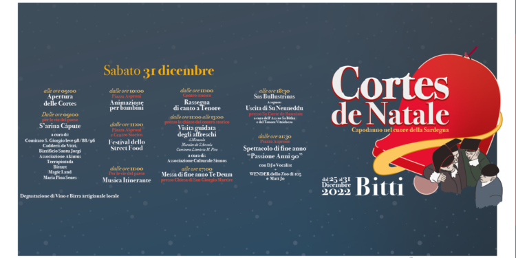 Il 31 dicembre riparte la rassegna Cortes de Natale a Bitti per un Capodanno nel cuore della Sardegna