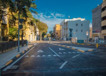 Olbia: riaperte via Unità d’Italia e la rotatoria in via Vittorio Veneto