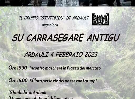 Ardauli: è tutto pronto per “Su Carrasegare Antigu”