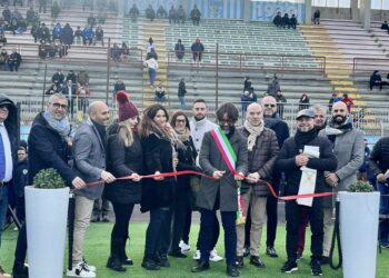 Sorso: è stato inaugurato il nuovo rettangolo di gioco in erba sintetica della Piramide