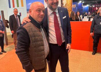 Il vicepresidente del Consiglio Matteo Salvini oggi ha visitato lo stand della Sardegna alla Bit di Milano