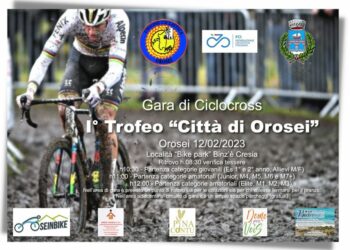 Ciclocross: si replica nel Nuorese con il 1° Trofeo Città di Orosei